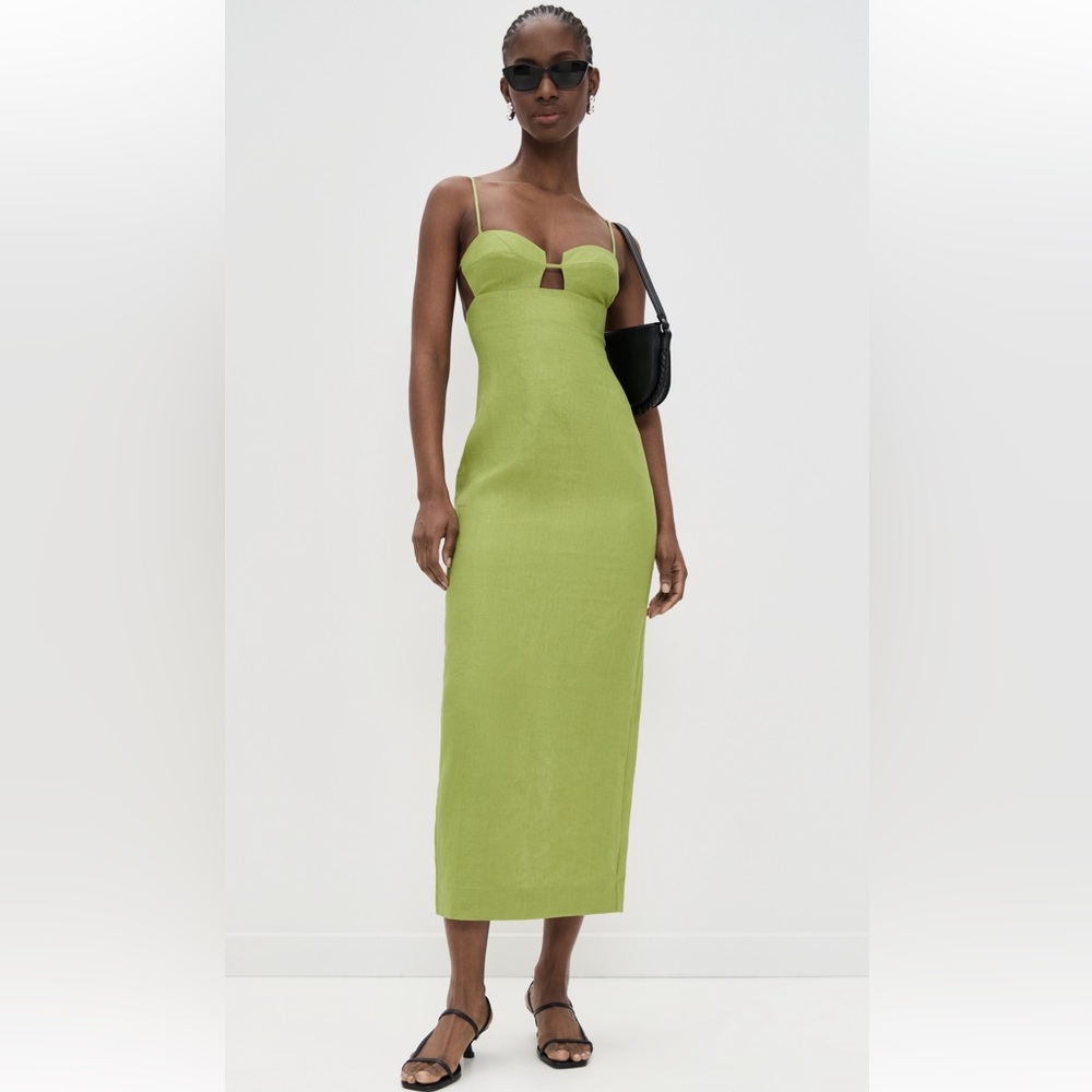 Reformation Malibu Linen Dress 8